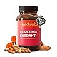 Kurkuma Kapseln - Kombination aus Kurkuma-Extrakt, Pulver & Piperin - 20-fach höhere Bioverfügbarkeit - Sicher dosiert mit 225,6 mg Curcuminoiden - 100% vegan & laborgeprüft (1er Pack)