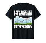 Funny Roller Coaster Art For Men Women Roller Coaster Lover T-Shirt