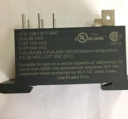 Schneider Electric/Legacy Relay 92S11A22D-120 Power Relay, Dpdt, 120Vac, 30A, Din Rail #TOP1