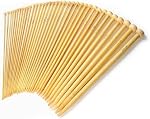 LIHAO 36pcs Bamboo Knitting Needles With Single Size Sharp(18 Sizes From 2.0mm to 10.0mm)