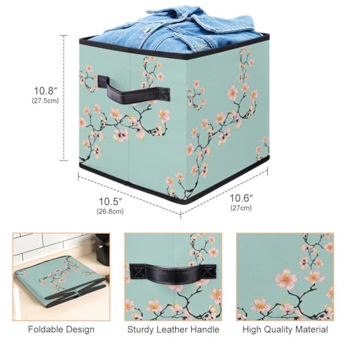 Cube de rangement fleurs de cerisier idéal pour placard et chambre