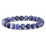 sodalith armband ✿- Perlengröße: ca. 8mm. Armband Innenlänge: ca. 7 Zoll/17,8 cm. Perlen werden auf importierte hochwertige elastische Schnur eingefädelt. Es ist nicht leicht zu reißen oder sich zu lösen. Langlebig und komfortabel. Dieses elastische Armband passt an die meisten Handgelenke.