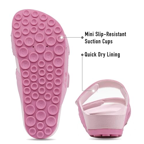 Gold Pigeon Shoes Kid's Double Strap Adjutable Slide Sandals for Boys and Girls4