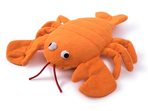 Petface (Seriously Strong by Petface) Plush and Rubber Lobster Dog Toy Orange