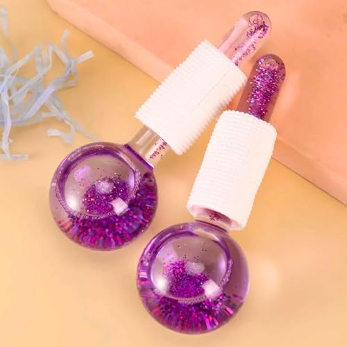 Massageador Profissional Facial e Corpo Ice Globe Cristal da Beleza Gelado Anti Envelhecimento, Anti