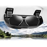 ★ Conveniencia: montado en la posición del mango en el coche, ya no es necesario distraerse para encontrar sus gafas mientras conduce. Puedes quitarte o quitarte las gafas de sol fácilmente levantando la mano