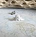 The Flying Raven Crow Bird Stud Earrings Antiqued Sterling Silver Handmade in USA