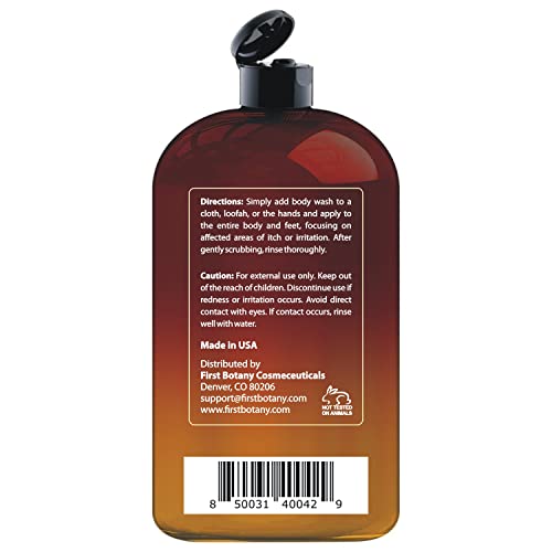 All Natural Body Wash - Fights Body Odor, Athlete’s Foot, Jock Itch, Nail Issues, Dandruff, Acne, Eczema, Shower Gel For Women & Men, Skin Cleanser -16 Fl Oz (Tea Tree, Lemon Grass, Clary Sage) #TOP7