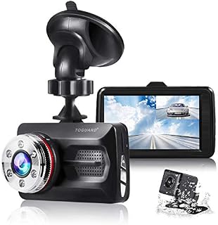 TOGUARD Dual Dash Cam Front and Rear Night Vision 1080P Car Camera