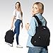 Breast Pump Backpack Fit for Spectra S1 and S2 with Removable Cooler Compartment, Pumping Bag for Pump Accessories, Breast Pump Bag for Work, Travel and Family Use Black