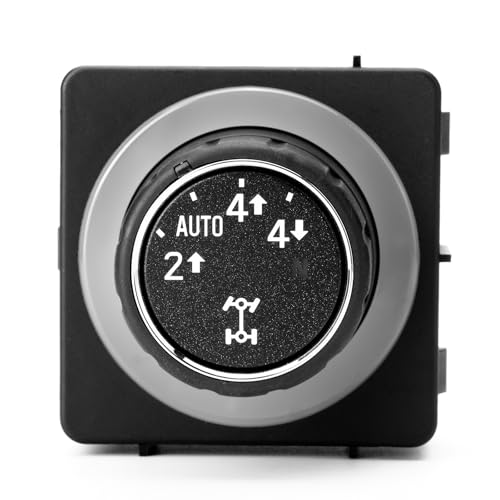 Auto 4WD Transfer Case Switch Control for 2014-2020 Chevy Silverado 1500 Suburban-GMC Sierra 1500 Limited Yukon/XL 4x4 Four Wheel Drive Switch Button Assembly 22752189 23228433 84254255 1S15373