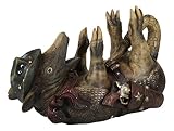 Ebros Gift Tipsy - Estatua de almacenamiento para botellas de vino de 12 pulgadas de largo, diseño de vaquero armadillo
