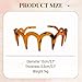 Vintage High Cranium Headbands for Women, U Shape Fashion Reversible Tooth Hair Comb Headband Non Slip, Reverse Korean Voluminous Headband with Teeth for Teen Girls Gifts(2Pcs-A)