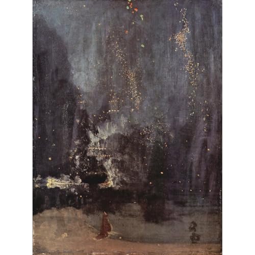 Nocturne en noir et or Whistler décoration murale imprimée haut de gamme