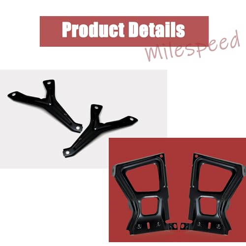 68049744AA Rear Step Bumper Bracket Set, Compatible with RAM 1500 2500 3500 2009 2010 2011 2012 2013 2014 2015 2016 2017 2018, Right Passenger Side and Left Driver Side by Milespeed - Used condition - Image 3