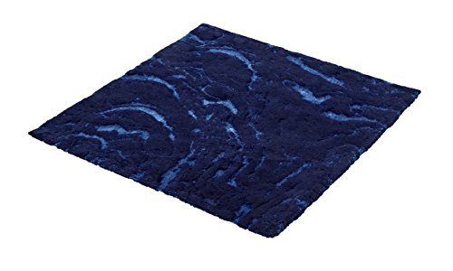 Kleine Wolke Textilgesellschaft 4091789135 Bath Mat, Combination, Blue, 0.8 x 60 x 1 cm, 60 x 60 cm (Rectangular)