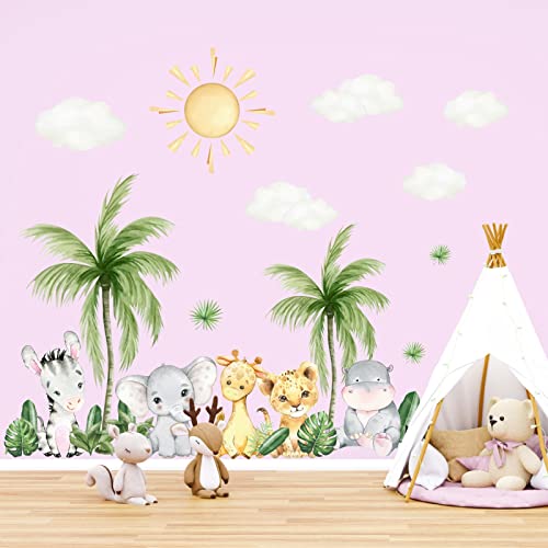 Vinilo Decorativo Safari Animal para Pared 39.3x15.7 in miniatura 4