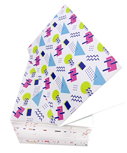 36 Pack All Occasion Assorted Blank Greeting Cards - 80's Retro Rainbow Designs - Blank Greeting Cards with Envelopes Included 4 x 6 Inches Thank You Cards, Birthday Cards, Graduations,Congratulations - Image 6