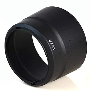 SUPERNIC Branded Photo Lens Hood for Canon EF-S 55-250mm f/4-5.6 is STM Lens with Microfiber Cloth