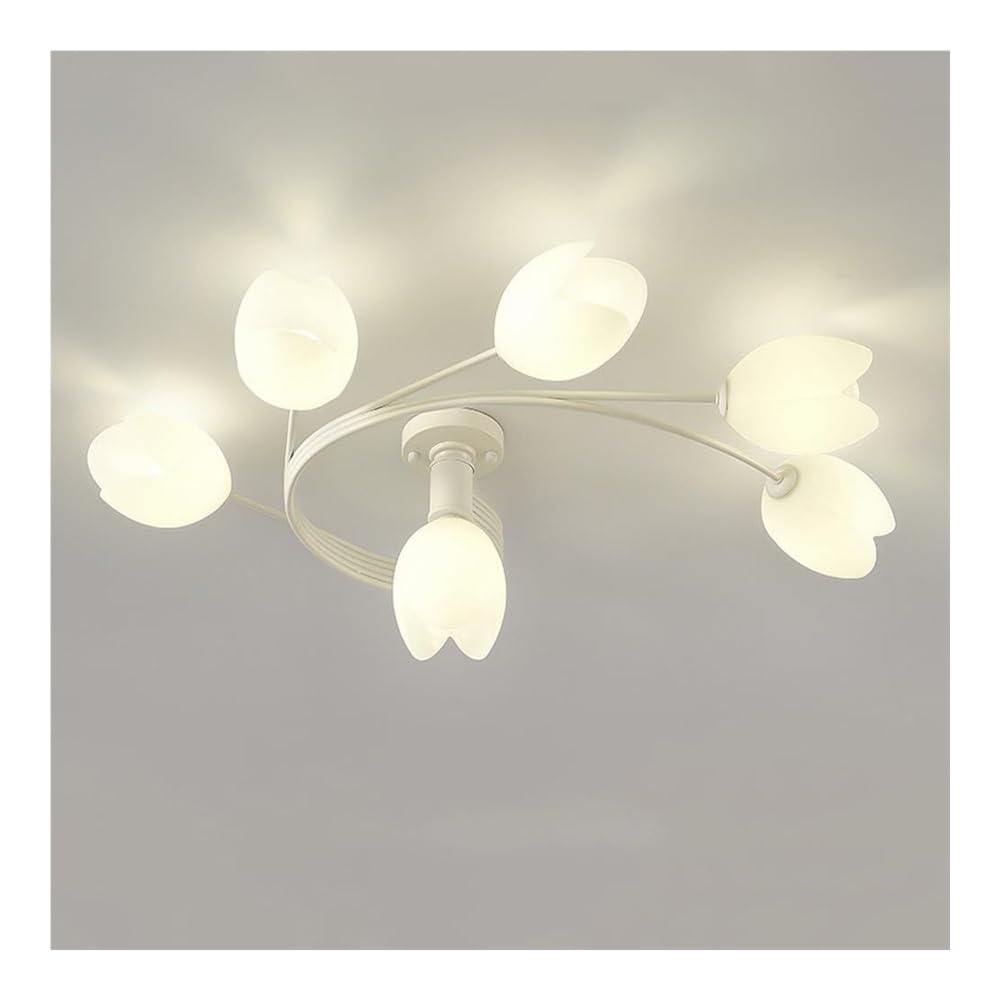 Plafonnier design tulipe verte pour illuminer la chambre d'enfant