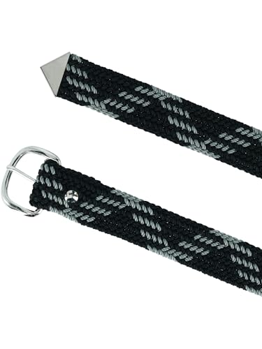 Double S Men's 46" Braided Belt Grey One Size4
