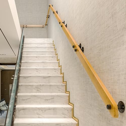 Indoor Wooden Stair Handrails - Anti-Slip White Handrail For Attics & Corridors, 240cm Wall Support Rods With Installation Kit - Stylish & Safe Home Decor - View #13