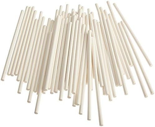 Cake Pop Sticks, 11-3/4" Paper Sticks for Cake Pops, Candy Bouquets, Lollipops, Candy Apples, 100/Pack, Bake Shop Supply