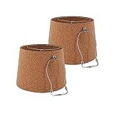 Medium Lampshade For Table Lamps And Floor Lamps Set of 2, Drum 12 Inches, Cork Leather Fabric lamp