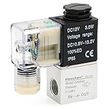 2/2-Wege stromlos geschlossen Heschen Elektrisches pneumatisches Magnetventil 2V025-08 12VDC PT1/4 2/2 Wege normal geschlossen
