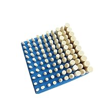 TechDiamondTools Wool Bobs for Rotary Tools, Set of 100 Pieces, Mandrel Mounted