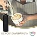 MatchaDNA Hello Handheld Battery Operated Milk Frother with Double Whisk Head for Thick Frothed Milk, Black