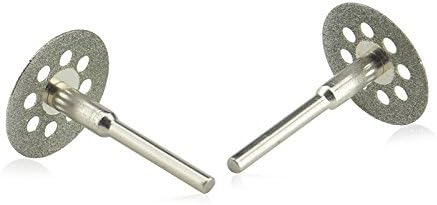 Elmas Kesme Tekerleği Kesme Diskleri Kaplamalı Döner Aletler W/Mandrel 22 mm Dremel için (10 adet) 22 22-43