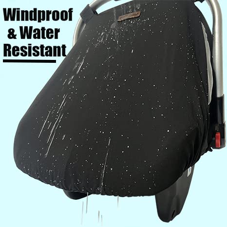 Car Seat Sun Shade Covers For Babies - All-In-1 Car-Seat-Covers Canopy With Privacy Sun Shade & Bug Net Windproof & Waterproof Protects Newborn Baby From Uv Rays, Rains,Dust,Insects Carseat Covers #TOP1