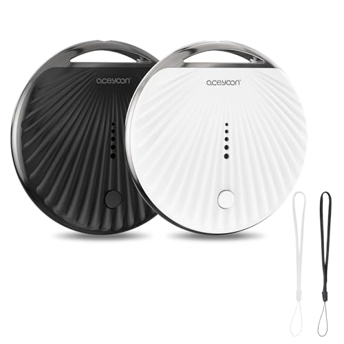 aceyoon Smart Tag Tracker für Apple, 2 Stück Mini GPS Tracker für Apple Find My (nur iOS) IP68 Wasserdicht Schlüsselfind...