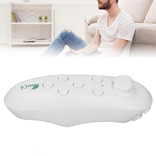 ZenithAur VR Gamepad Controller con connettività BT e alta sensibilità, design ergonomico, un telecomando VR per sistemi Android/PC per giochi VR (Bianca)