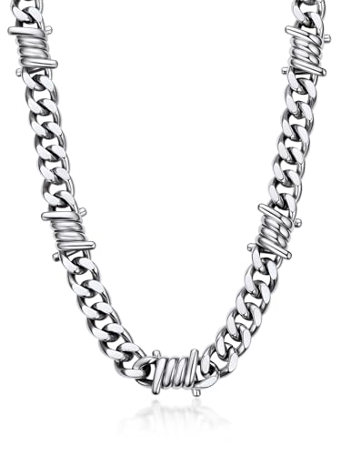 Collier hip hop gothique Bandmax chaîne homme en acier idéal pour affirmer son style urbain