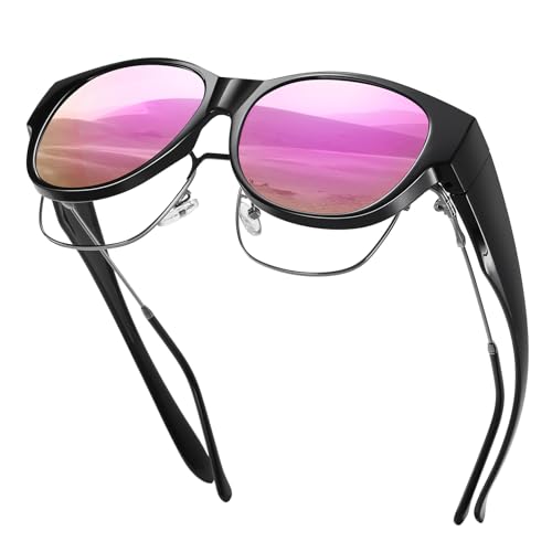 Image of GEGURI Polarized Sunglasses Fit Over Glasses for Men Women, Oversized Square Sun Glasses UV400 Protection Shades