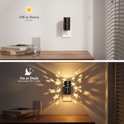 Image of JandCase Night lights Plug into Wall, 2 Pack Starlight Night Light for Kids