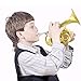 EASTROCK Pocket Trumpet Brass Bb Trumpet with 7C Mouthpiece special-shaped