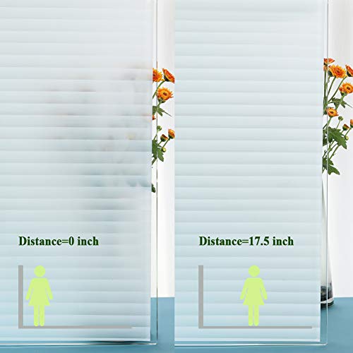 Privacy Blinds Window Film,Stained Glass Door Film,Static Cling Window Tint,Heat Control Anti Uv Removal Window Cling For Office And Home,35 Inches By 78.7 Inches #TOP4