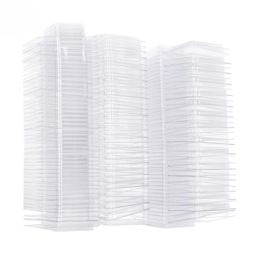 100PCS Wax Calmshell PET Separate Transparent Hanging Hole Empty Wax Container for DIY Candles Chocolate Round Ample Quantity You Wax MoldsWax (Square)