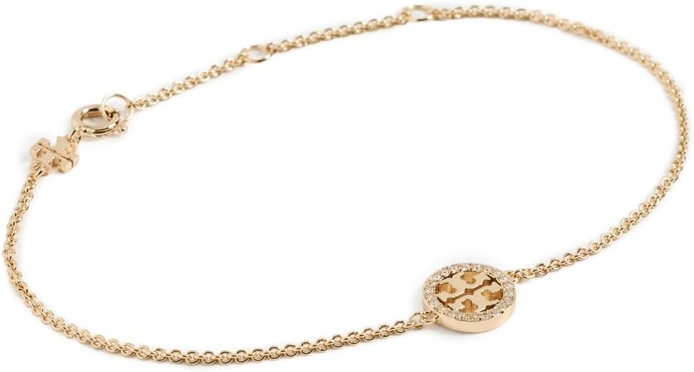 Tory Burch Women's Delicate Icon Pavé Chain Bracelet