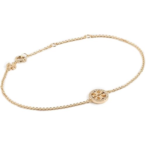 Tory Burch Women's Delicate Icon Pavé Chain Bracelet