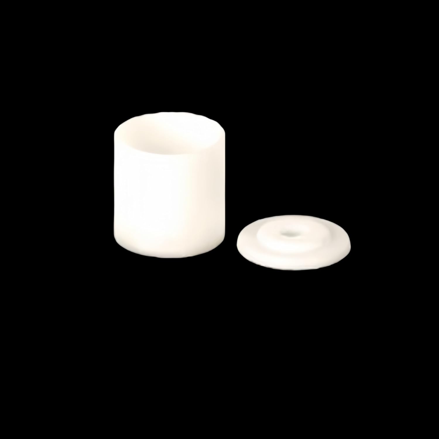10PCS Alumina Corundum Crucibles with Lid - High Strength Melting Moulds for Gold,Silver - Industrial Furnace Crucibles(5x2.5mm)
