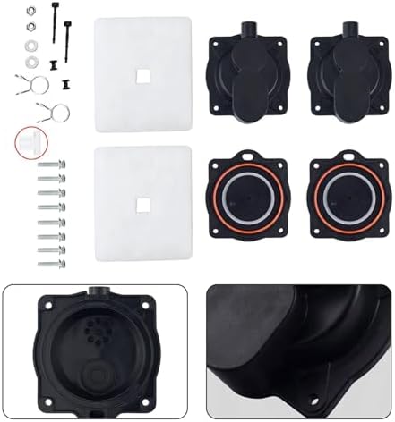 Air Pumps Rebuild Kits for Hiblow HP80 HP60-0117 -0110 CS103EL AS500 AA500 DF50 DF60 Diaphram Filter Screws Kits Easy Installation Component — view 8