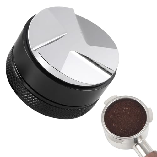 1 pezzo, dosatore caffe per moka, modello leggero con design a 3 lame (ABS + lega di alluminio), strumento per la regolazione della profondità, accessorio portafiltro