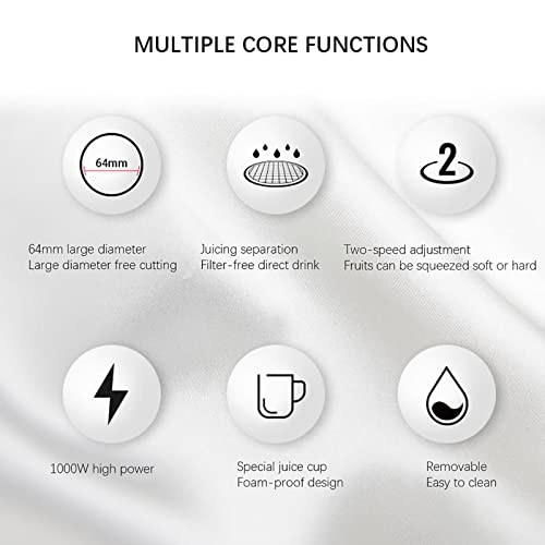 Máquina Espremedora Eficiente, Calha De Alimentação Grande De 2,5