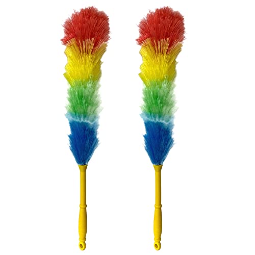 2 Stück Staubwedel 58 cm Staubwischer Handstaubwischer Staubfänger Staubbesen Spinnwebenbesen