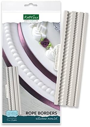 Katy Sue Rope Borders Silicone Cake Decorating Mould (From the Ceri Griffiths Creative Cake System)