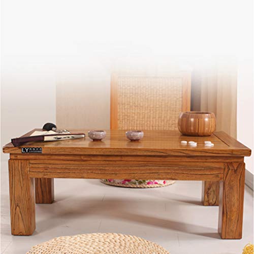 Table basse en bois massif 60cm compacte pour petits salons et lits - 4